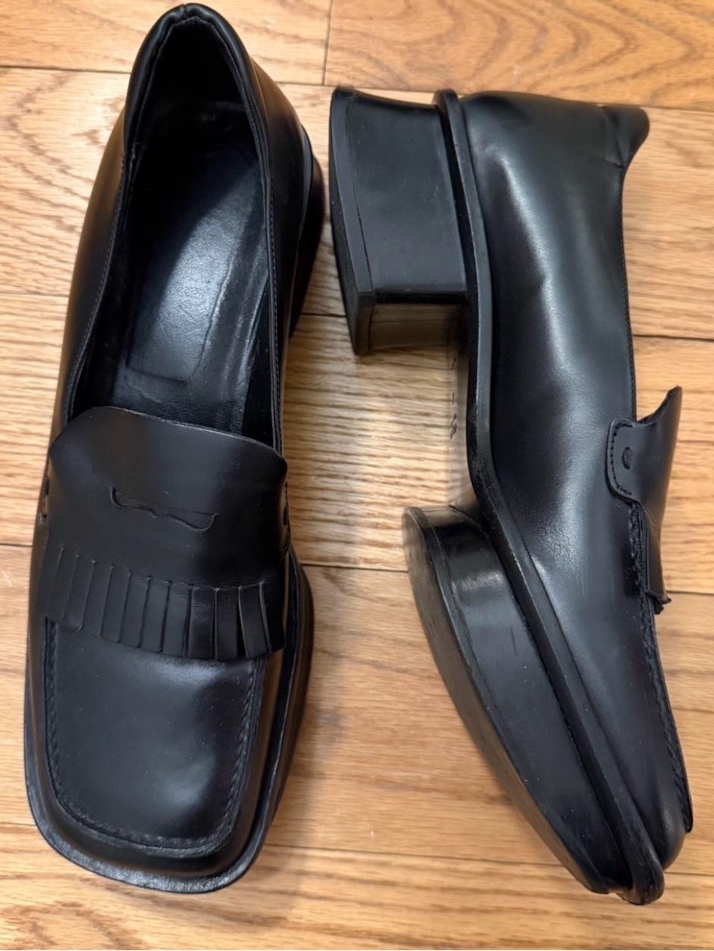 Prada Rare Black Leather Loafers - Picture 7 of 9